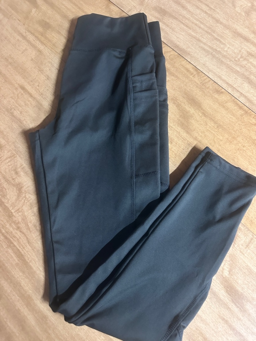 SHEIN Black Athletic Leggings with Branded Waist Tag